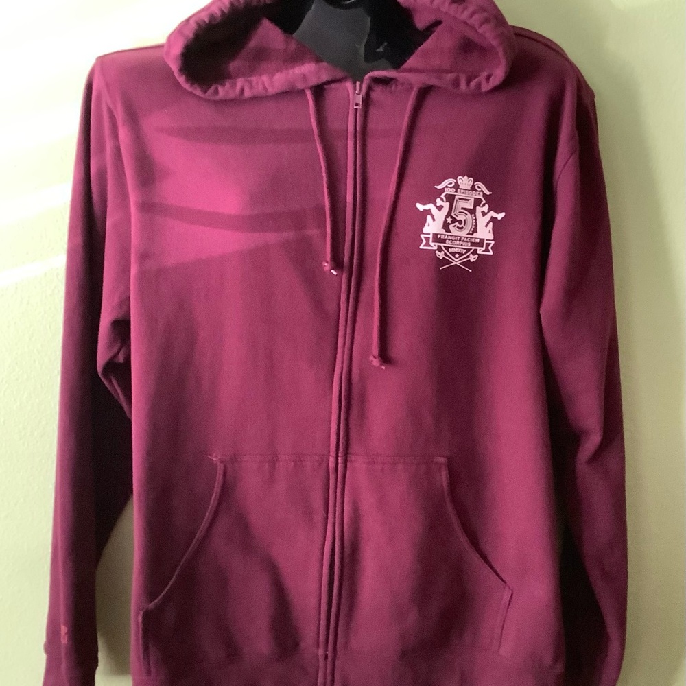 Fringe TV Show Logo crew memorabilia hoodie sweatshirt purple